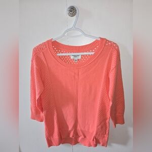 American Eagle Outfitters Coral Knit Top